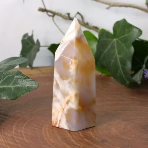 Agate fleur de cerisier pointe