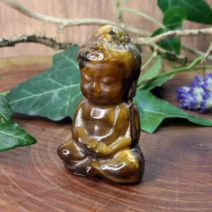 Bouddha indien œil de tigre A