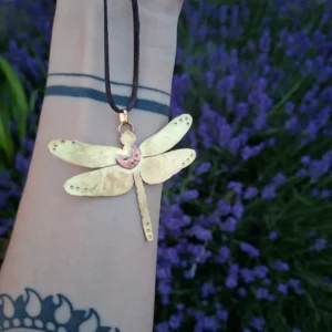 Pendentif libellule lune