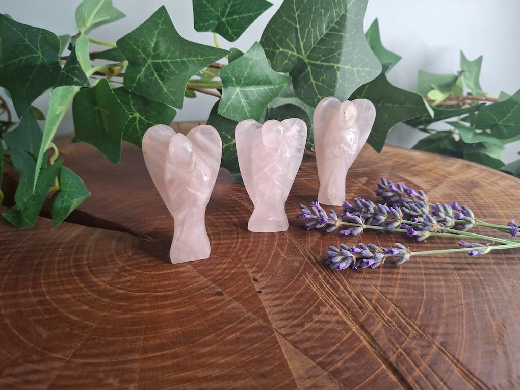 Ange quartz rose 5 cm