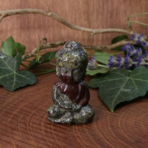 Bouddha indien jaspe sang de dragon A