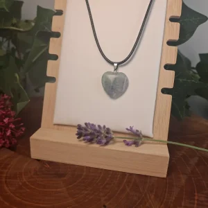 Collier cœur fluorite