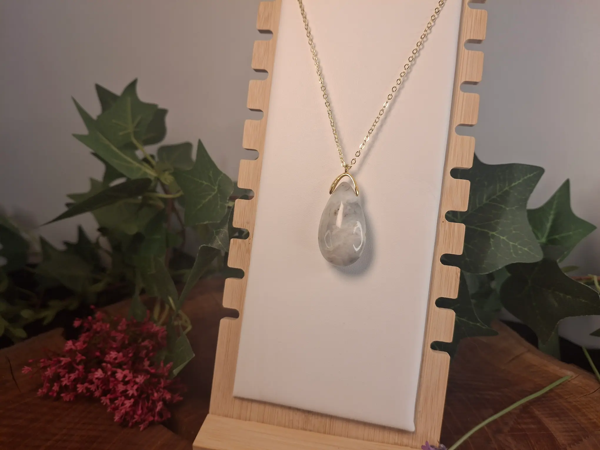Sautoir goutte amazonite multicolore A