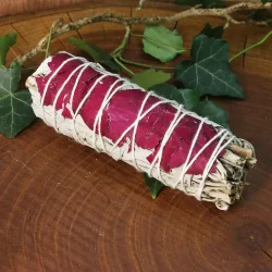 Bâton sauge petales de rose