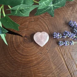 coeur quartz rose 6euros