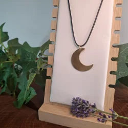 collier lune martelé (1)