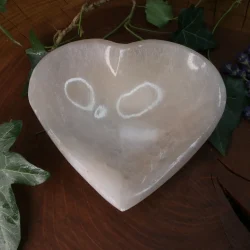 sélénite bol coeur